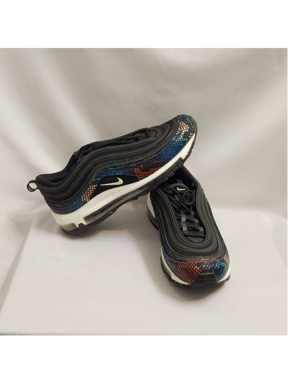 Nike Air Max 97 SE Rainbow Snake Print Sneakers (w size 9.5)